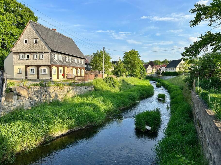 Fewo Frushi Mit Whirlpool, Infrarotsauna Apartamento Großschönau Exterior foto